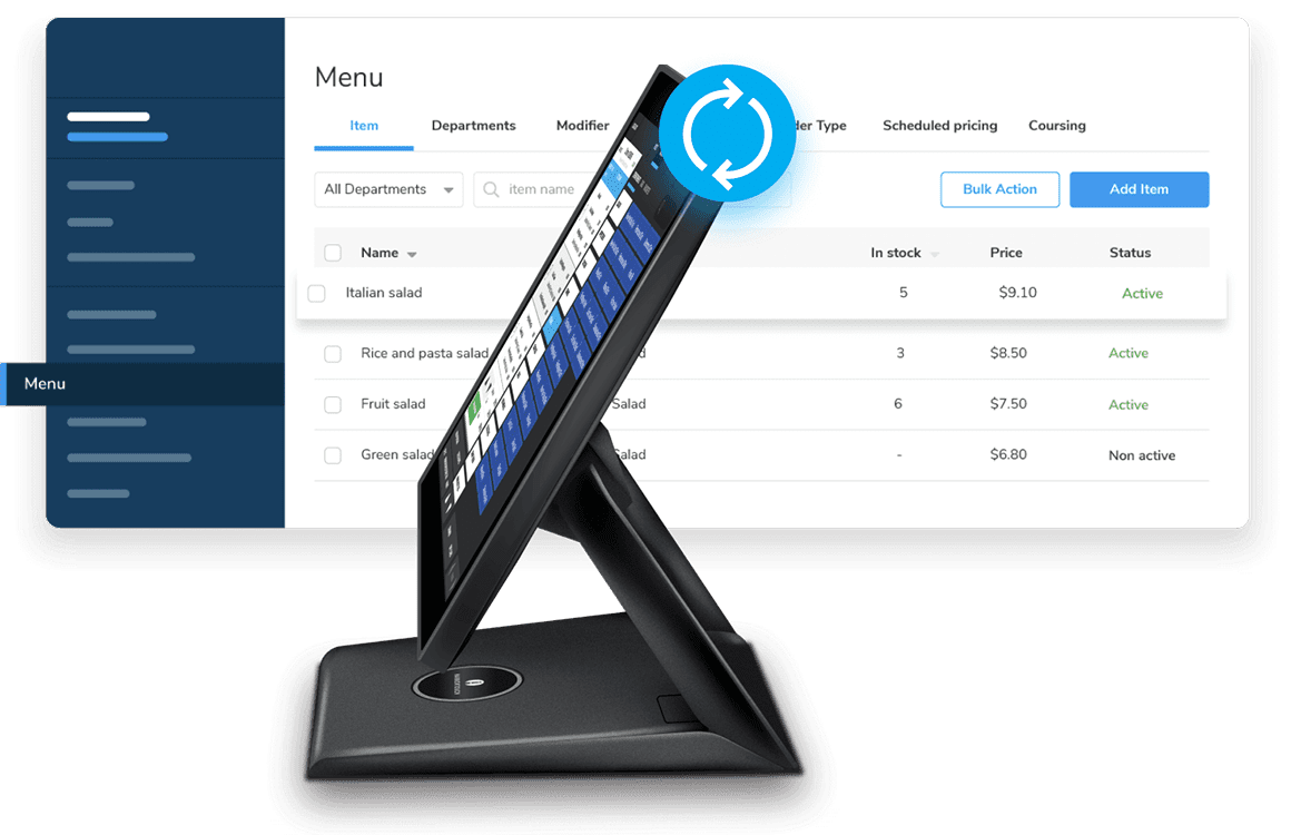 SkyTab menu management